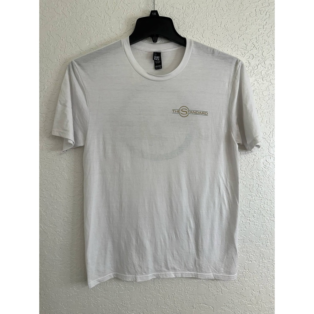 District Perfect Tri White Graphic T-Shirt Mens Small The Standard Join The Herd